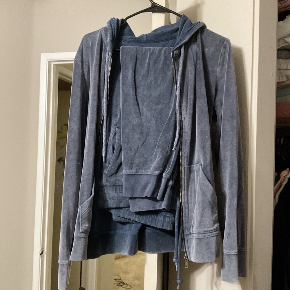 Mossimo Supply Co. Blue Hooded Tracksuit Set